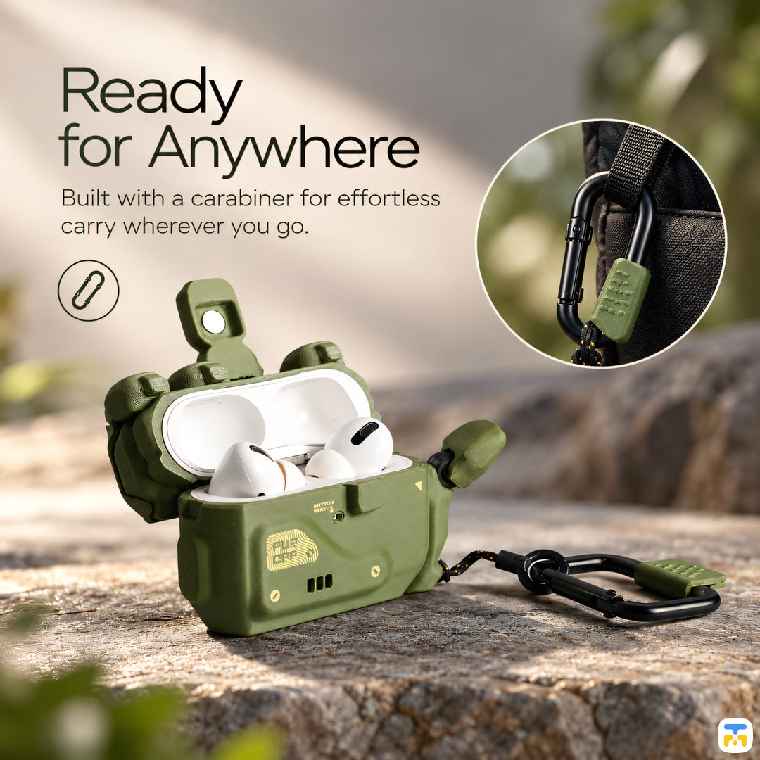Ready for Anywhere - FECKLESS Flip-it-off Light-you-up AirPods Case