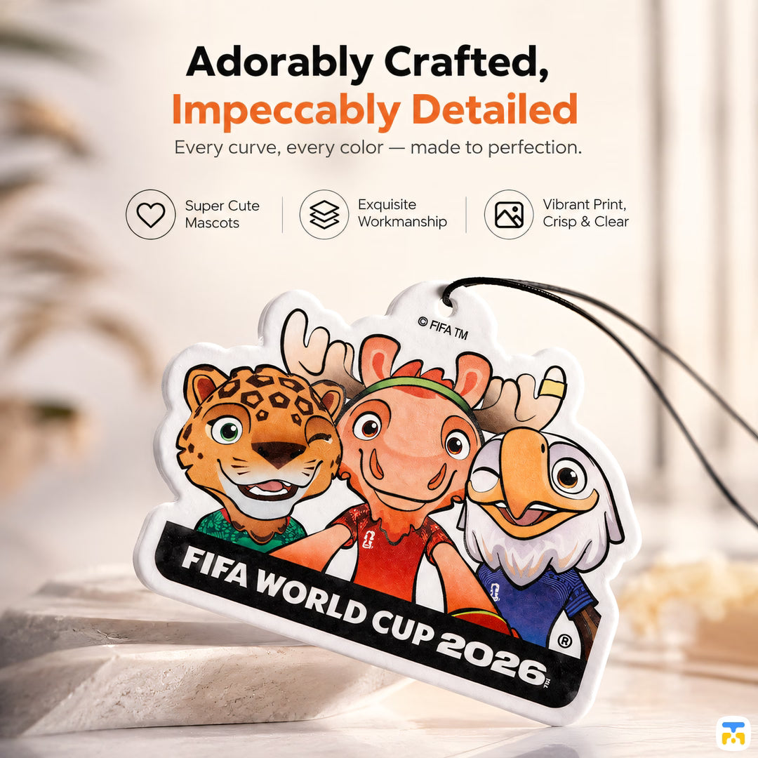 Adorably Crafted,
Impeccably Detailed - FIFA 2026 World Cup Mascot Edition Car Scent Sticks