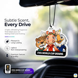 Subtle Scent,
Every Drive - FIFA 2026 World Cup Mascot Edition Car Scent Sticks