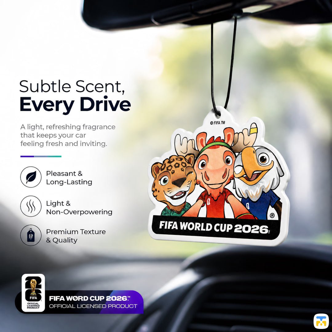 Subtle Scent,
Every Drive - FIFA 2026 World Cup Mascot Edition Car Scent Sticks