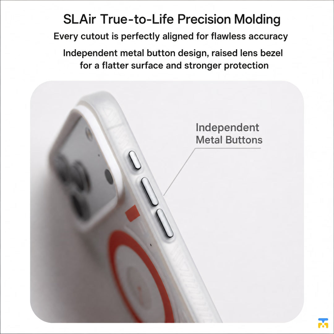 SLAir True-to-Life Precision Molding - FLDESIGN for iPhone 17 Series Cyber Grid MagSafe