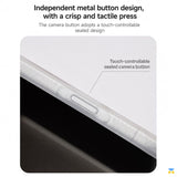 Independent metal button design,
with a crisp and tactile press - FLDESIGN for iPhone 17 Series Cyber Grid MagSafe