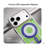 Premium N52 Independent Magnets - FLDESIGN for iPhone 17 Series Cyber Grid MagSafe
