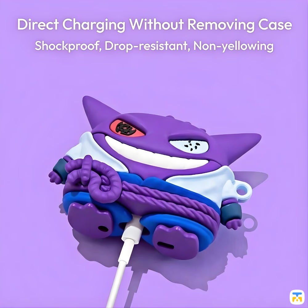Gengar Pokemon Protective Case for AirPods Pro 3 – Hassle-Free Charging