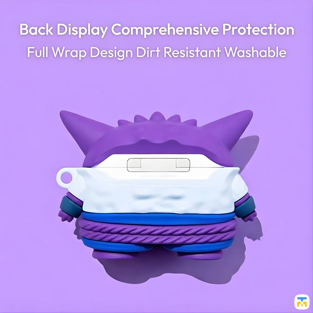 Gengar Pokemon Protective Case for AirPods Pro 3 – Full-Wrap Protection