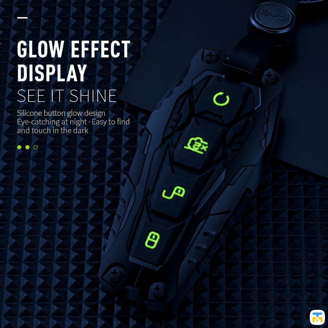 GLOW EFFECT DISPLAY - Glow in the Dark Key Fob Cover for BYD SEAL/SEAL 5/ATTO 3/SEALION 6/SEALION 5