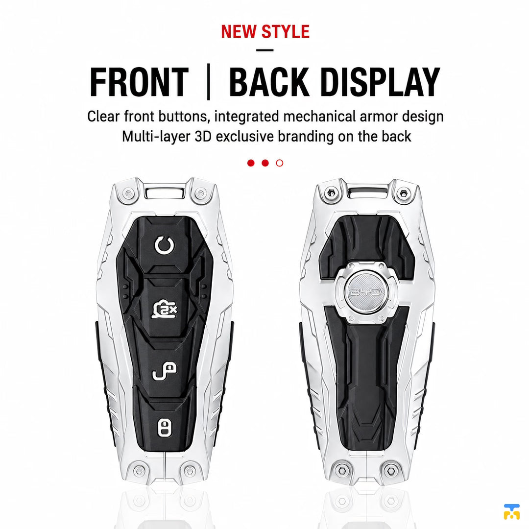 FRONT BACK DISPLAY - Glow in the Dark Key Fob Cover for BYD SEAL/SEAL 5/ATTO 3/SEALION 6/SEALION 5