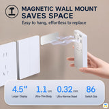 MAGNETIC WALL MOUNT
SAVES SPACE - GREENER HD Color Screen Thermometer and Hygrometer with Clock