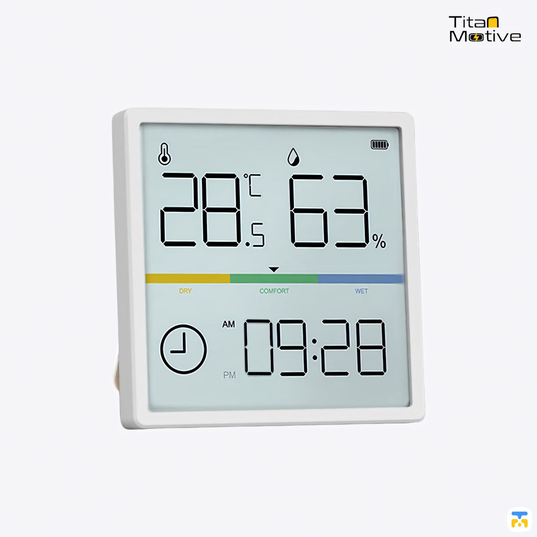 GREENER HD Color Screen Thermometer and Hygrometer with Clock