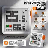 LARGE DOT-MATRIX SCREEN - GREENER Indoor Digital Display Electronic Thermometer - High Precision