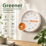 Greener Wall-Mounted Thermometer and Hygrometer - Speedometer Series