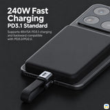 240W Fast
Charging
PD3.1 Standard - HAGiBiS 240W 80Gbps 8K Flat USB4 Cable 0.1 Meter