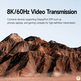 8K/60Hz Video Transmission - HAGiBiS 240W 80Gbps 8K USB4 Extender Adapter