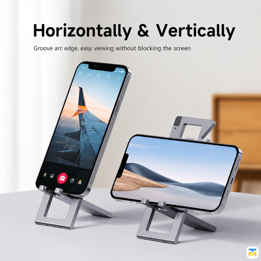 Horizontally & Vertically - HAGiBiS 5 in 1 Tool Combo Phone Stand