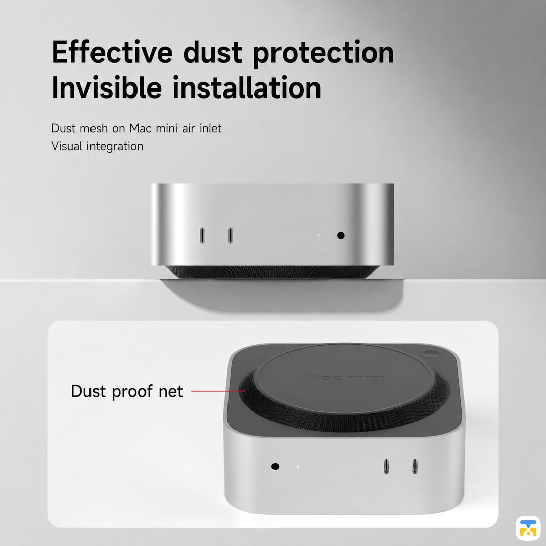 Effective dust protection
Invisible installation - HAGiBiS Dustproof Net for Mac Mini M4/M4 Pro