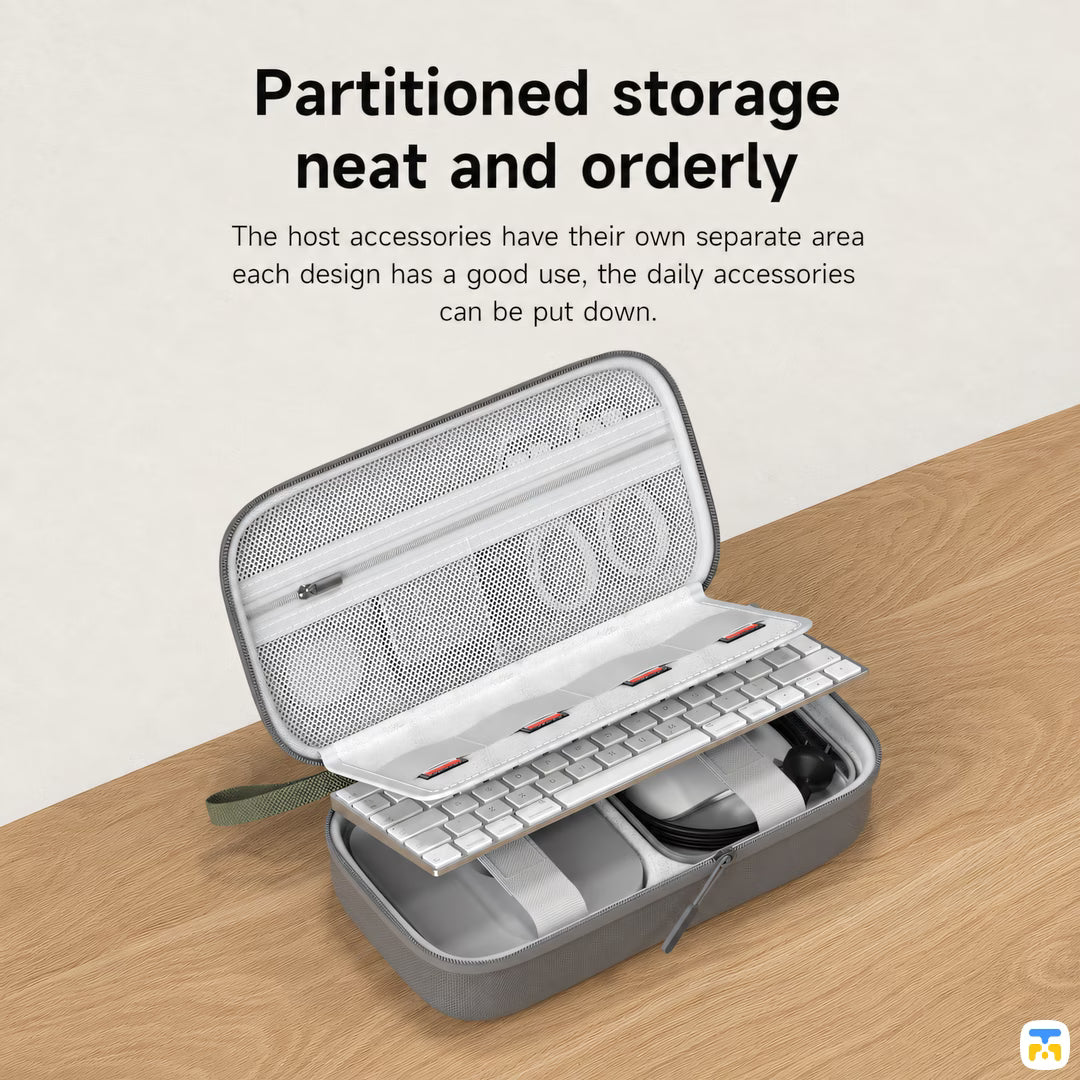 Partitioned storage neat and orderly - HAGiBiS Electronic & Accessories Organizer for Mac Mini M4