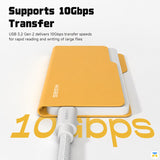 Supports 10Gbps
Transfer - HAGiBiS Folder Style NVMe SSD Enclosure