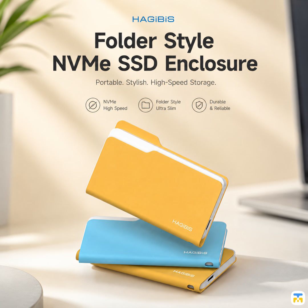 HAGiBiS Folder Style NVMe SSD Enclosure