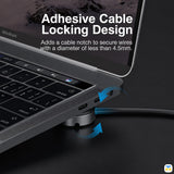 Adhesive Cable Locking Design - HAGiBiS Portable Laptop Stand