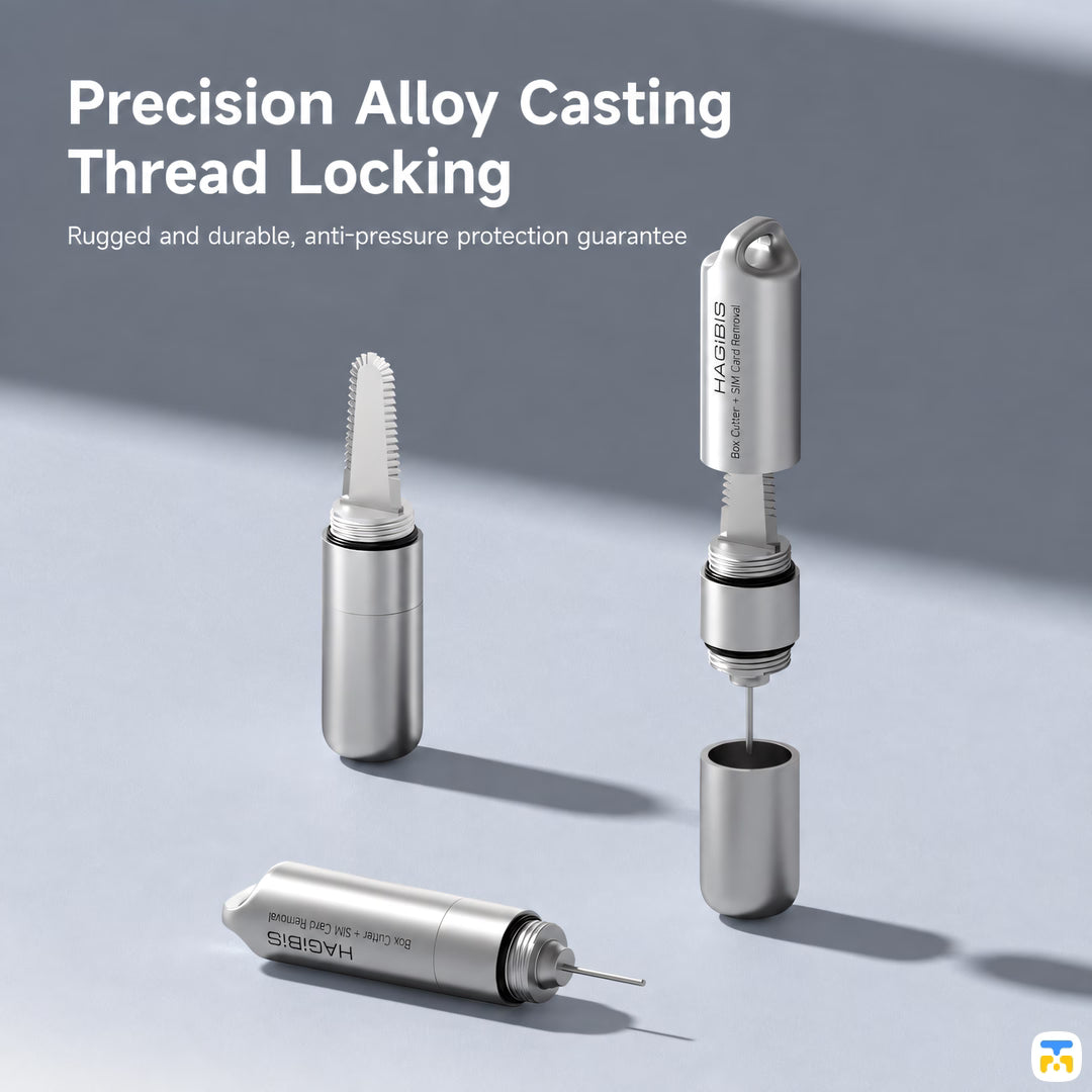 Precision Alloy Casting
Thread Locking - HAGiBiS SIM Card Ejector with Box Cutter