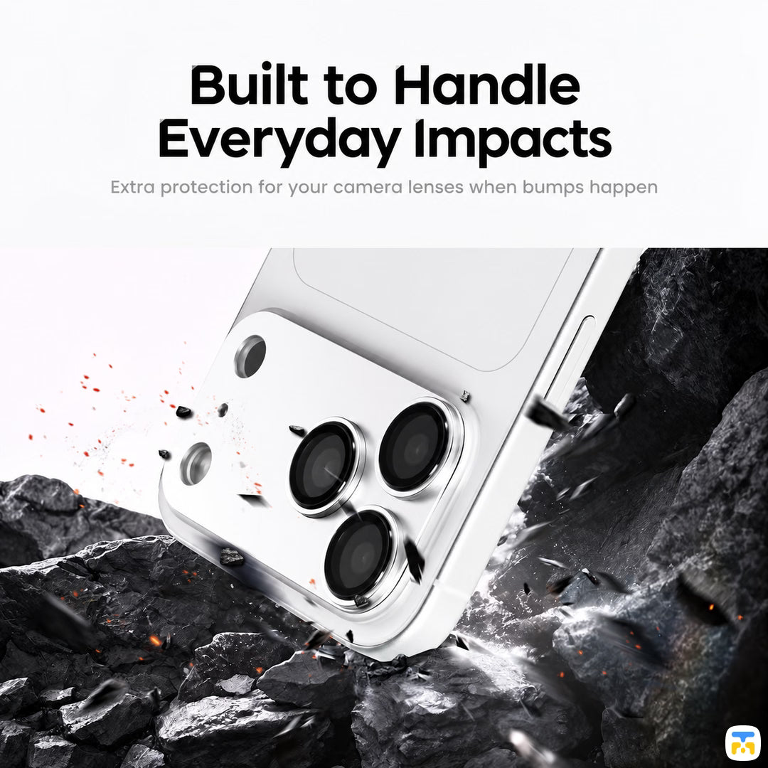 Built to Handle
Everyday Impacts - HALOSURE AEGISK Camera Lens Shield for iPhone 18 Series