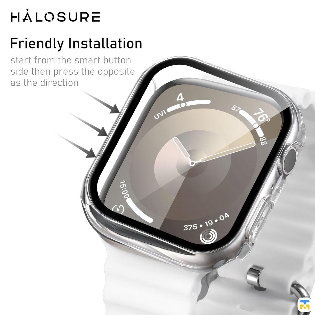 Friendly Installation - HALOSURE CORAZA Apple Watch GlassCase 40-49MM