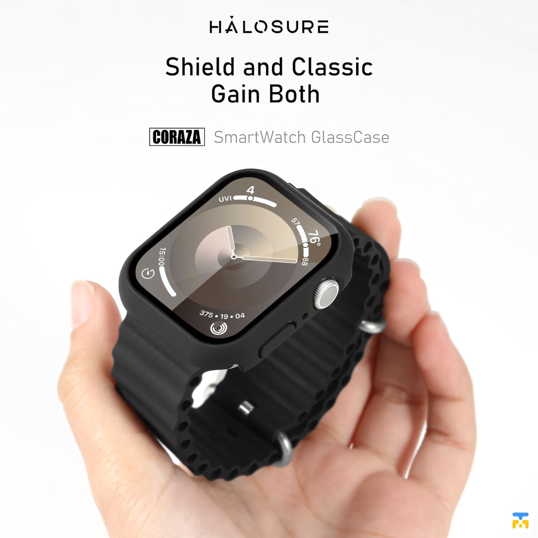 Shield and Classic
Gain Both - HALOSURE CORAZA Apple Watch S10/11 GlassCase 42-46MM