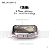 2 in 1 install technology - HALOSURE CORAZA Apple Watch S10/11 GlassCase 42-46MM