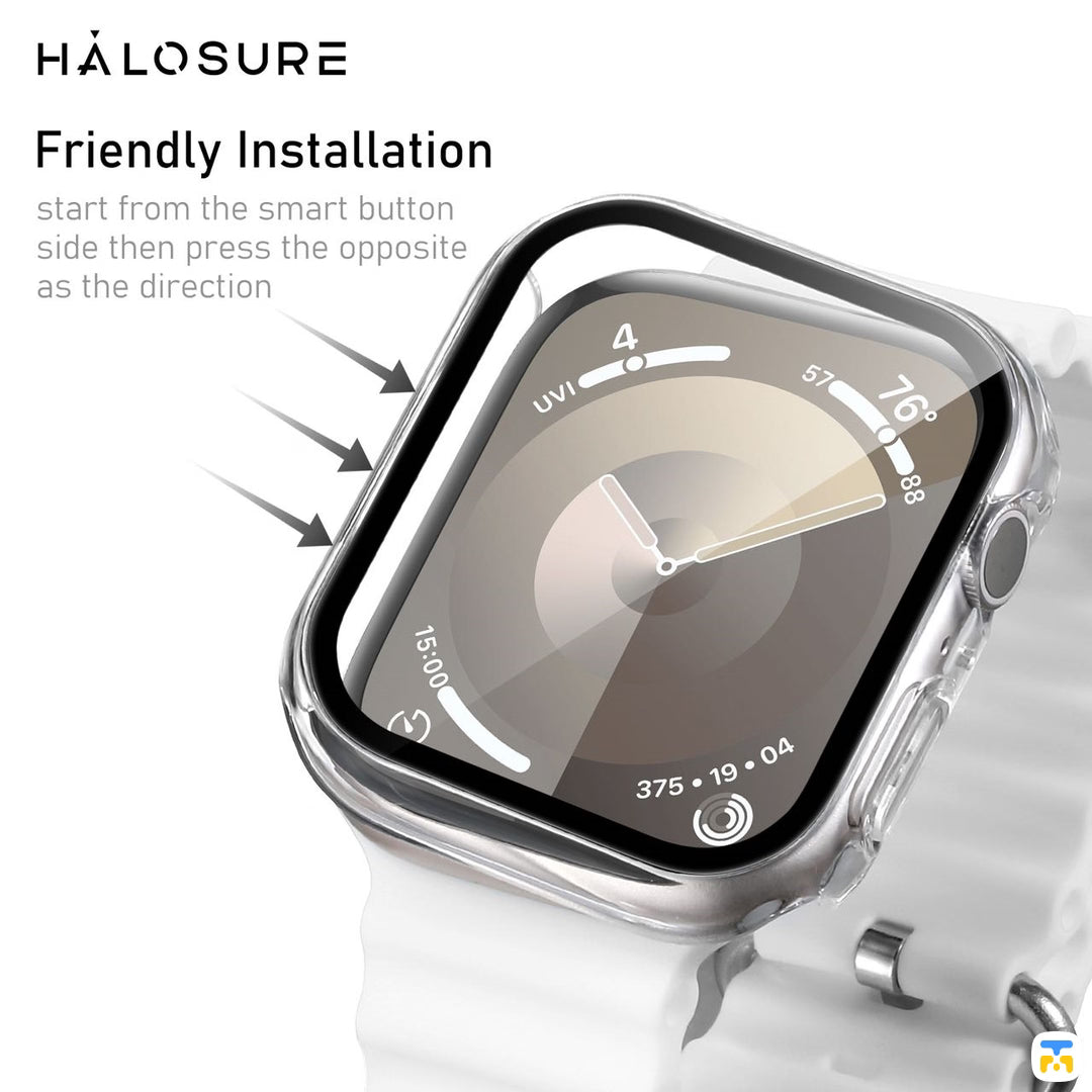 Friendly Installation - HALOSURE CORAZA Apple Watch S12 GlassCase 42-46MM