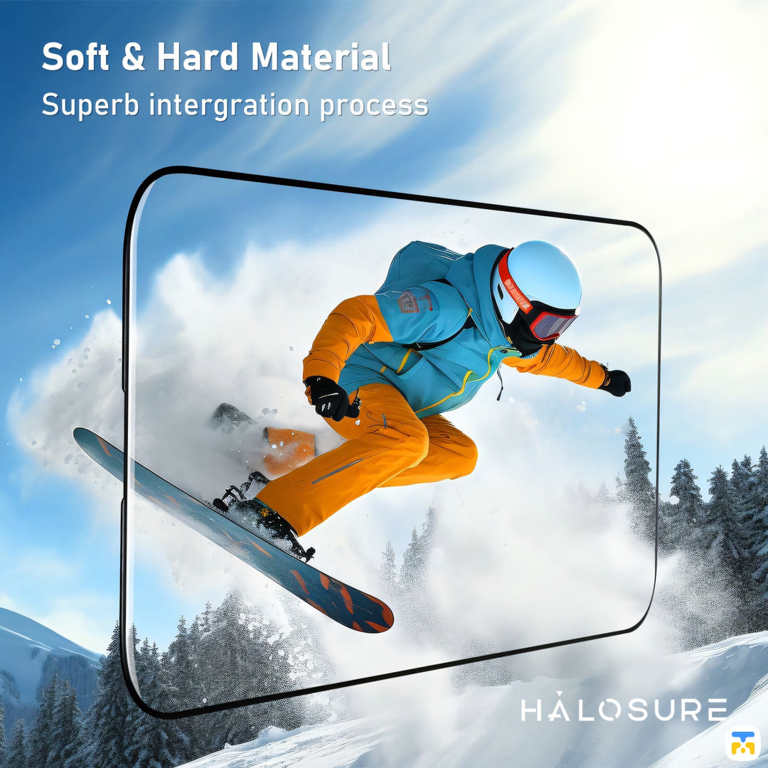Soft & Hard Material - HALOSURE for 16 & 17 Series Impacto Soft Edge Full Screen Protector