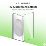 >92 % light transmittance - HALOSURE Galaxia Full HD Screen Protector