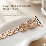 Exquisite Craftsmanship
Built to Last - Heart Chain Apple Watch Strap for 38-49mm