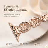Seamless Fit.
Effortless Elegance - Heart Chain Apple Watch Strap for 38-49mm