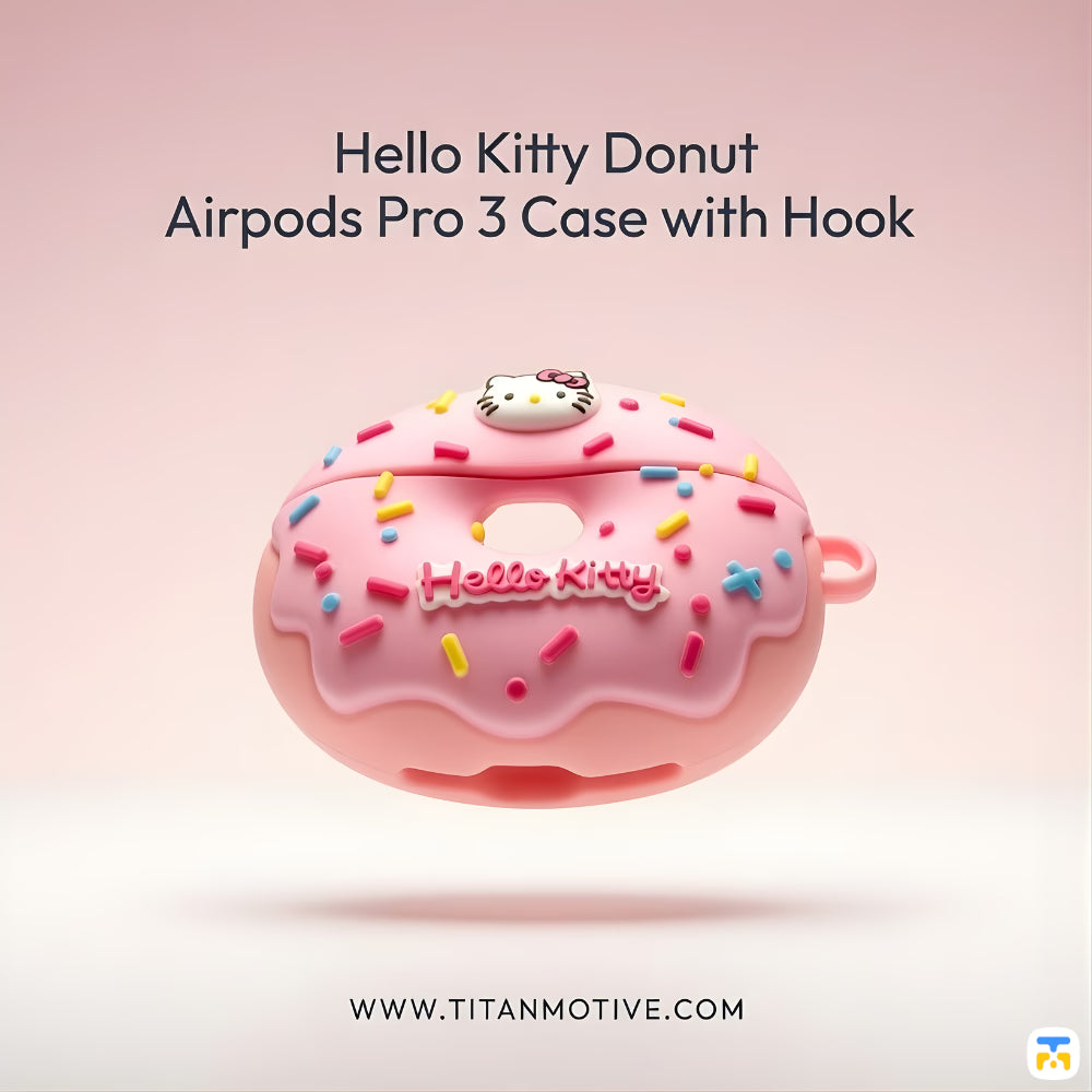 Hello kitty Donut Protective Case for AirPods Pro 3 – Dust-Resistant & Washable