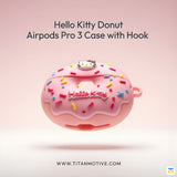 Hello kitty Donut Protective Case for AirPods Pro 3 – Dust-Resistant & Washable