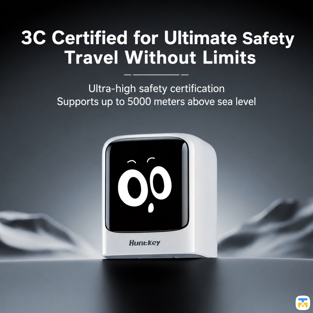 3C Certified for Ultimate Safety
Travel Without Limits - Huntkey Charging Kit - 45W GaN Charger with 40W Charging Cable