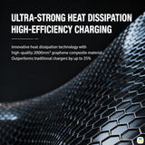 ULTRA-STRONG HEAT DISSIPATION
HIGH-EFFICIENCY CHARGING - Huntkey Charging Kit - 45W GaN Charger with 40W Charging Cable