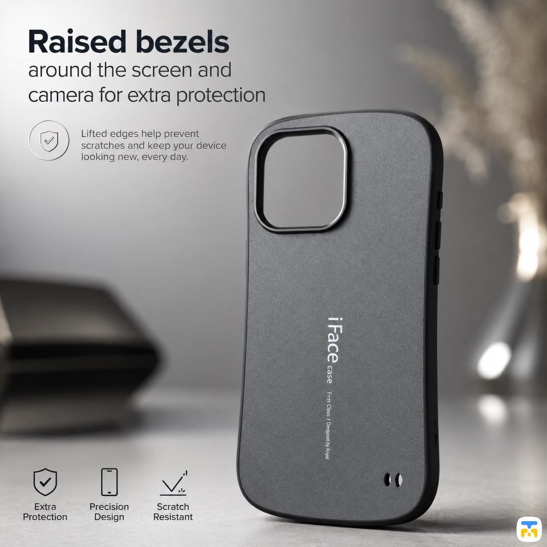 Raised bezels - iFace Anti-fall Case for iPhone 16 Series - Matte Finish