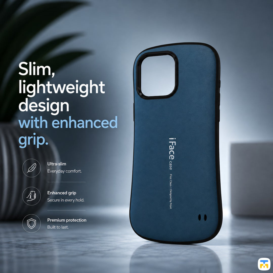 Slim,lightweight design with enhanced grip - iFace Anti-fall Case for iPhone 16 Series - Matte Finish