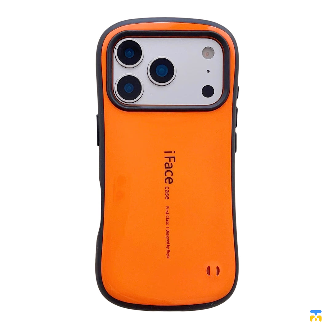 iFace Anti-fall Case for iPhone 17 Series - Glossy Finish - Orange