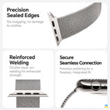 Precision
Sealed Edges - Infinity Weave Metal Apple Watch Strap for 38-49mm