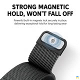 STRONG MAGNETIC
HOLD, WON'T FALL OFF - Infinity Weave Metal Apple Watch Strap for 38-49mm