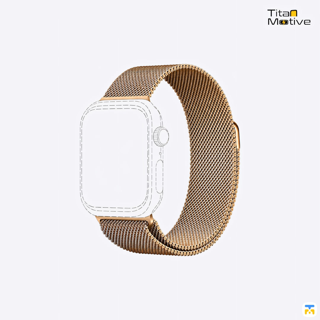 Infinity Weave Metal Apple Watch Strap for 38-49mm