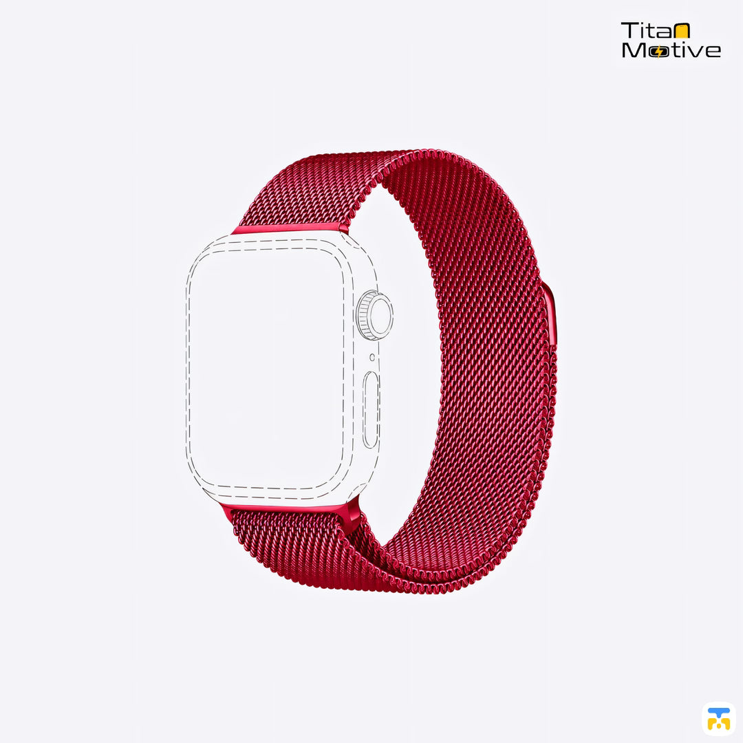 Infinity Weave Metal Apple Watch Strap for 38-49mm