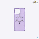Jaucase for iPhone 16 Series Rhinestone Snowflake Case