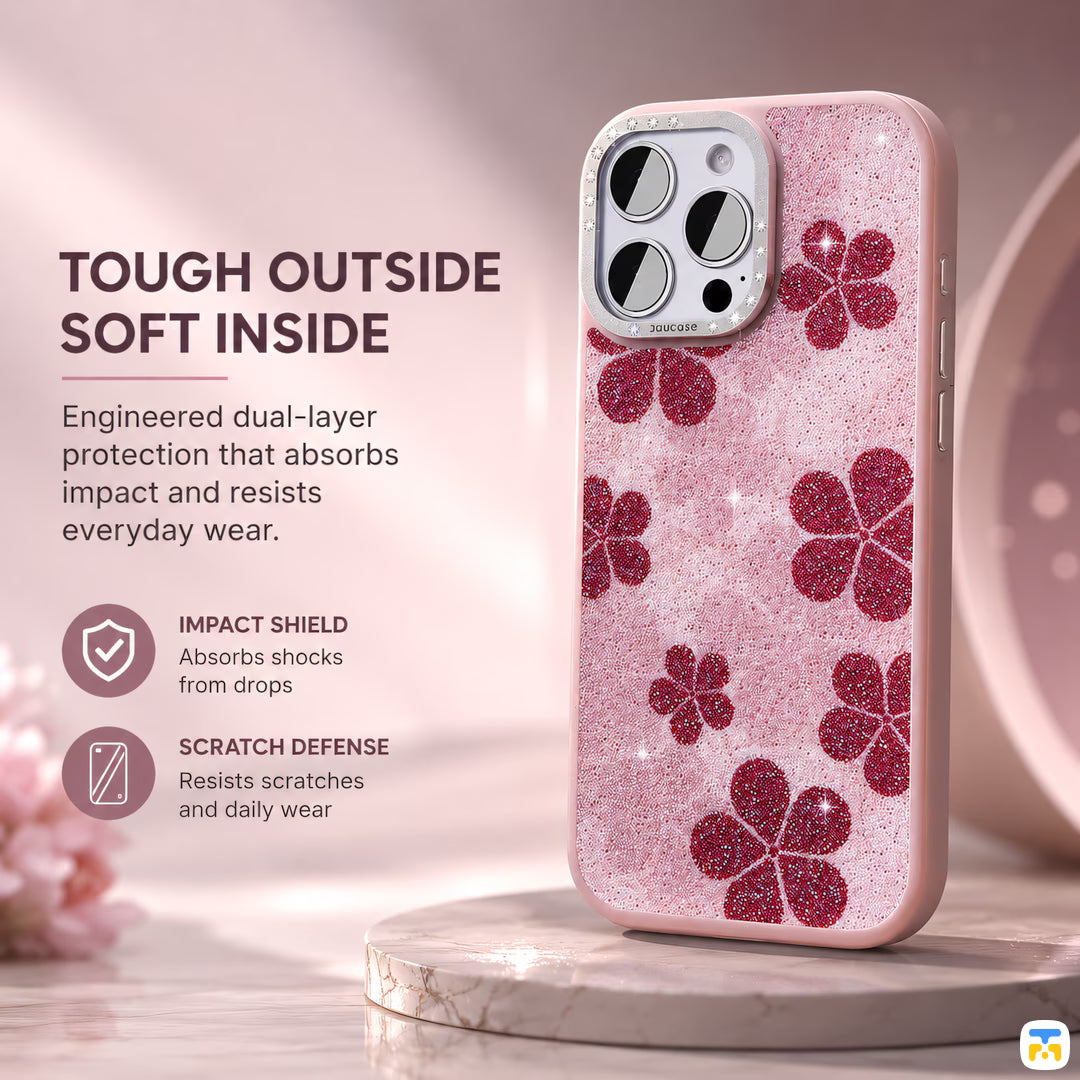 TOUGH OUTSIDE SOFT INSIDE - Jaucase for iPhone 16 Series Shining MagSafe Case