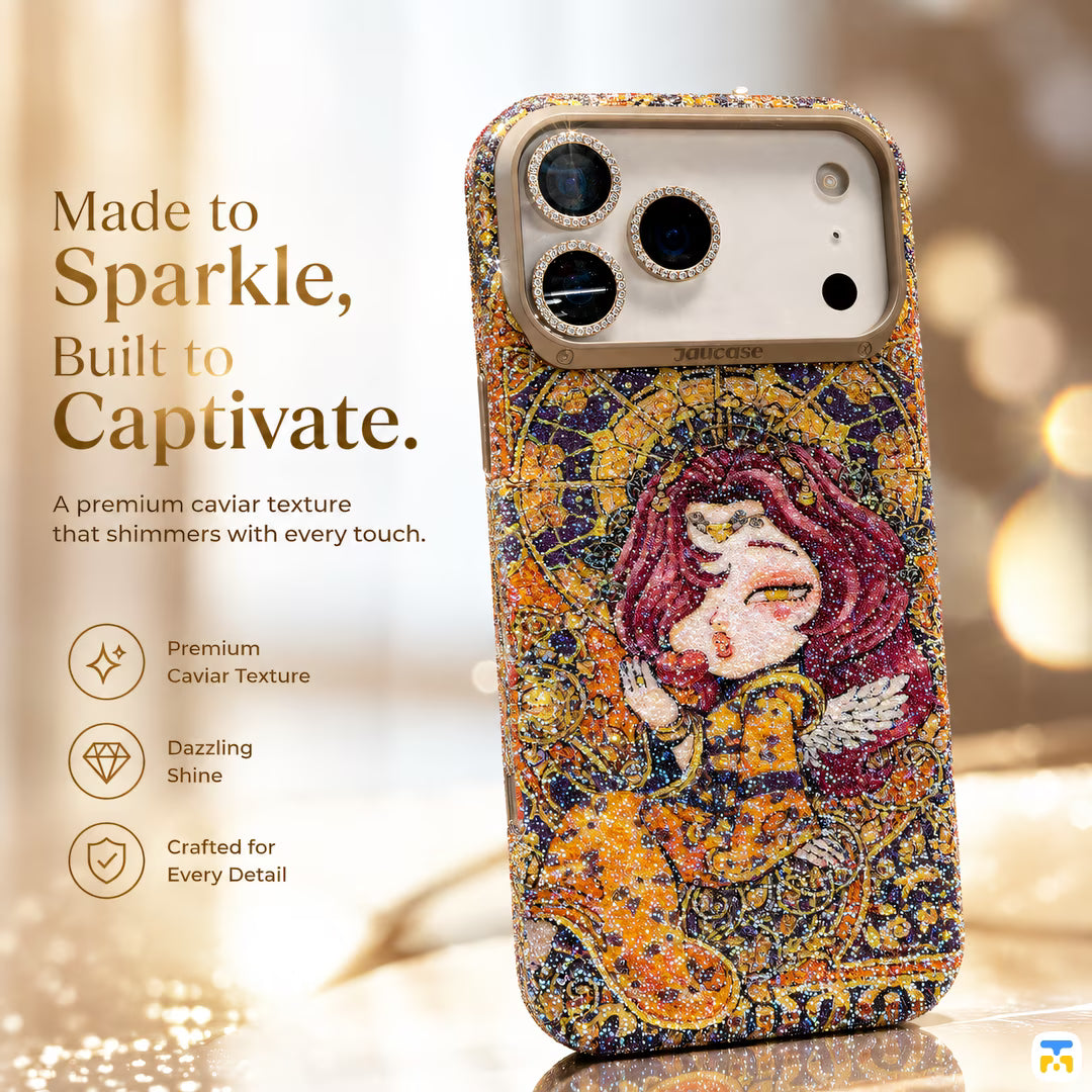 Made to
Sparkle,
Built to
Captivate - Jaucase for iPhone 17 Series Cool Queen MagSafe Case