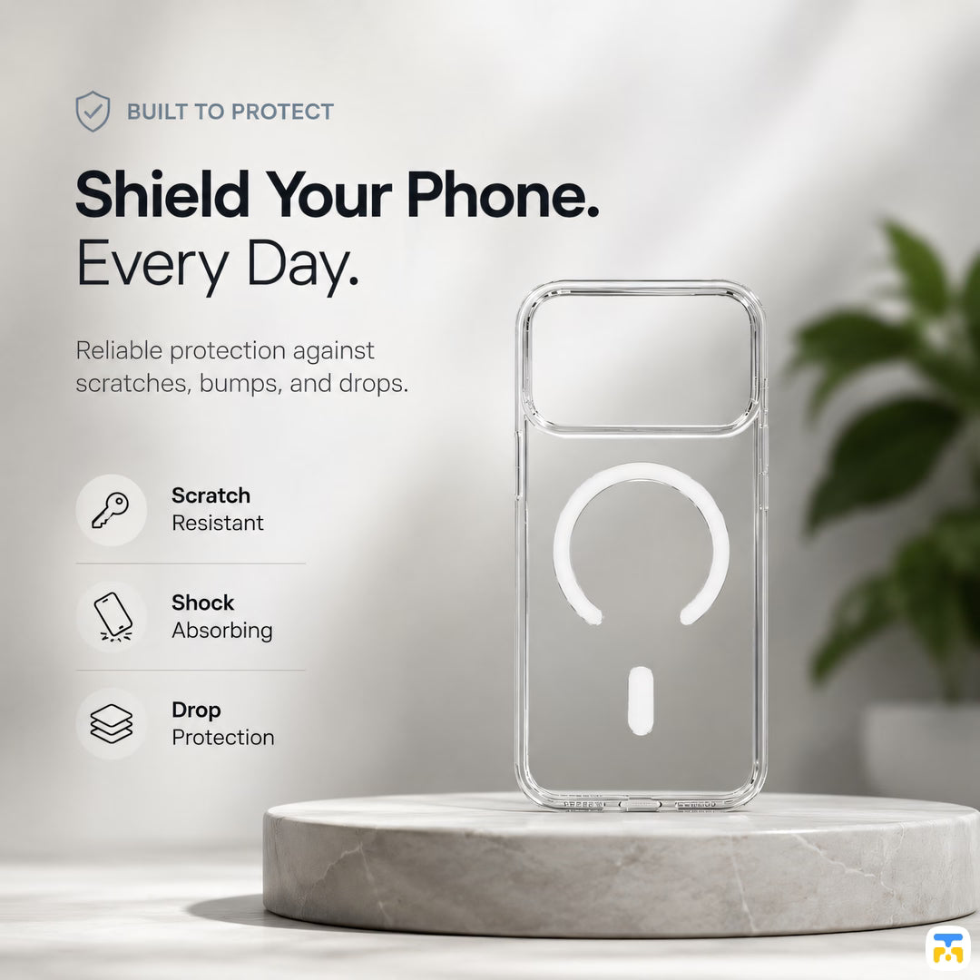 Shield Your Phone Every Day  - Jaucase for iPhone 17 Series Crystal Clear Magnetic Case