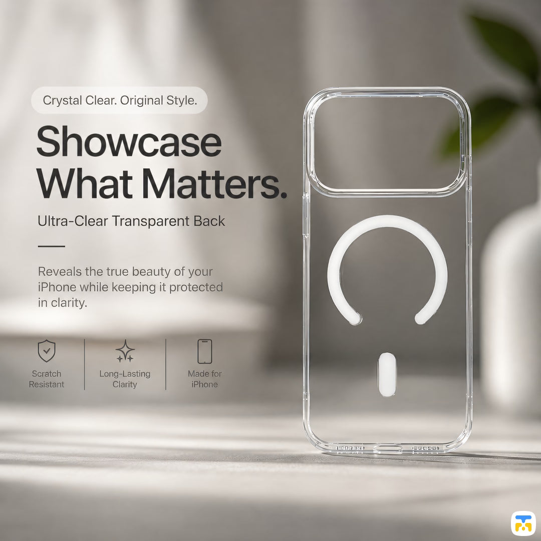 Showcase What Matters - Jaucase for iPhone 17 Series Crystal Clear Magnetic Case