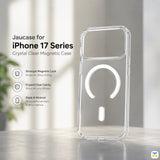 Jaucase for iPhone 17 Series Crystal Clear Magnetic Case